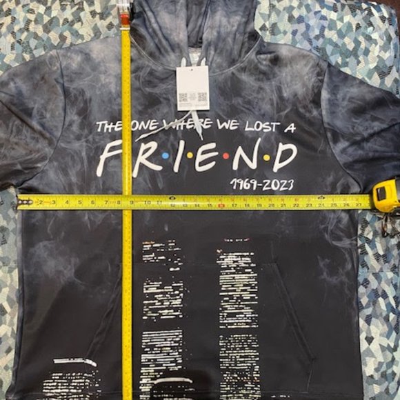 Friends Hoodie Men's Size Large - Tribute to Matthew Perry - Picture 2 of 10